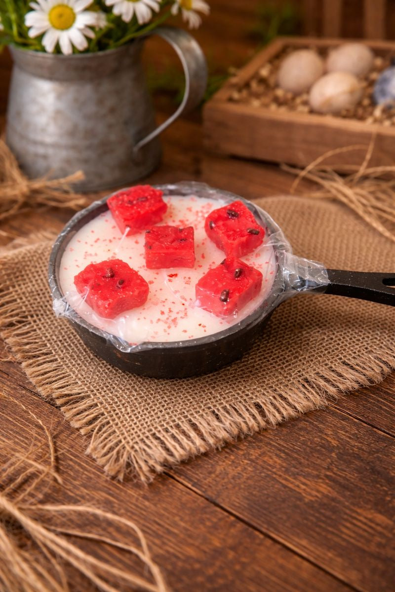 Handmade Watermelon Skillet Pan Candle