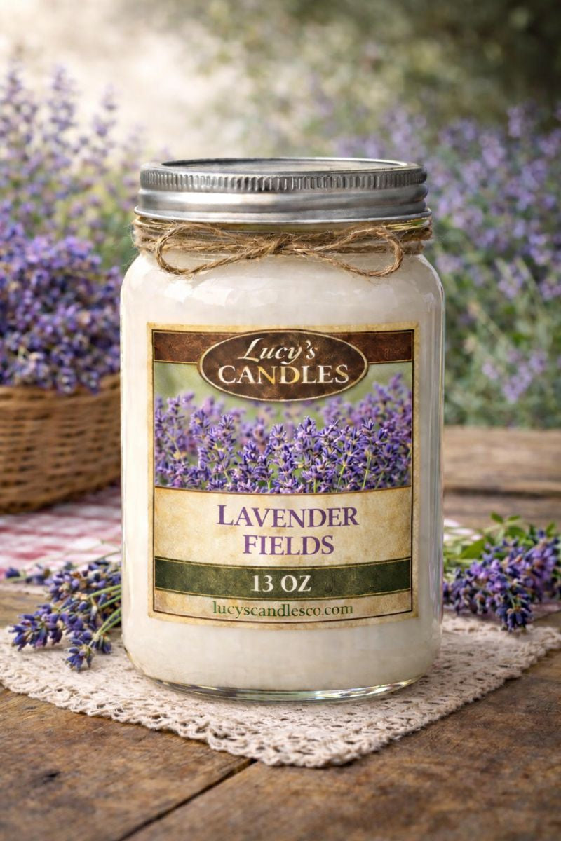 Lavender Fields Mason Jar Candle 13oz