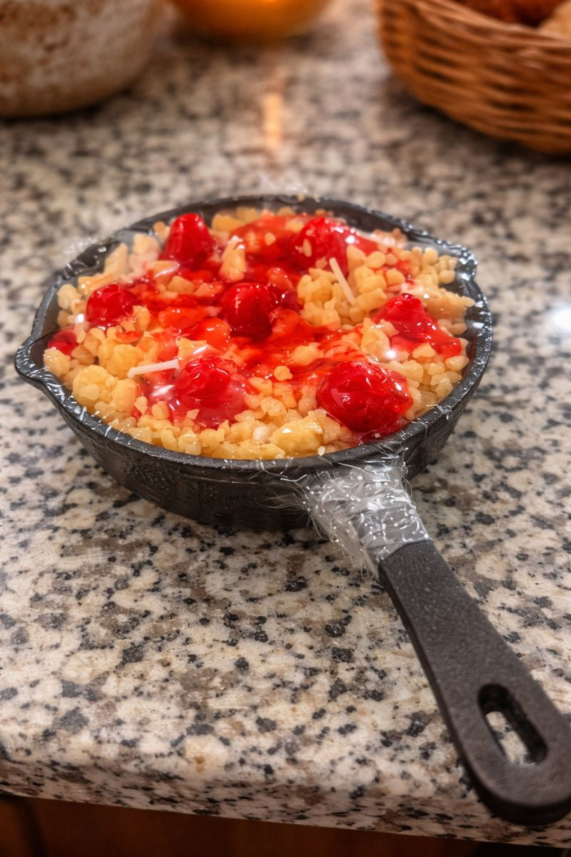 Strawberry Skillet Pan Candle