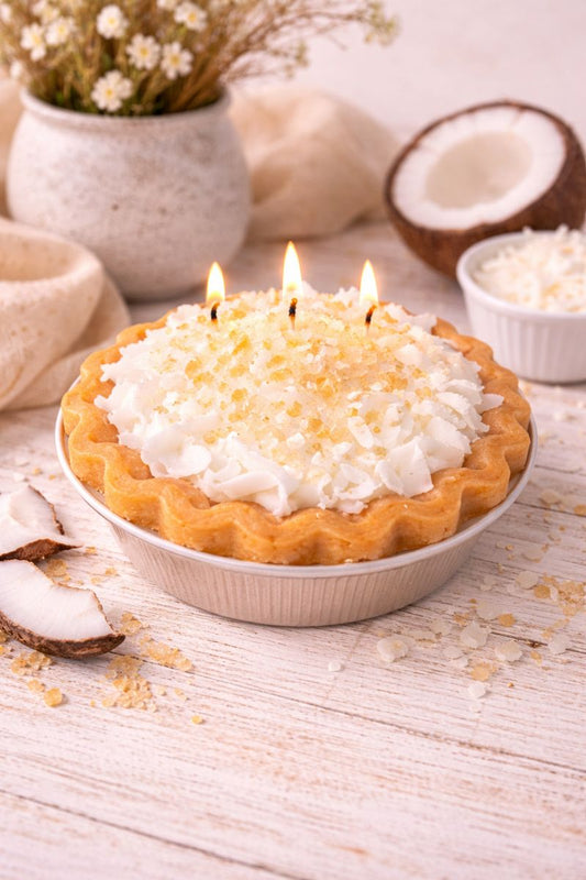 Handmade Scented Coconut Pie Candle