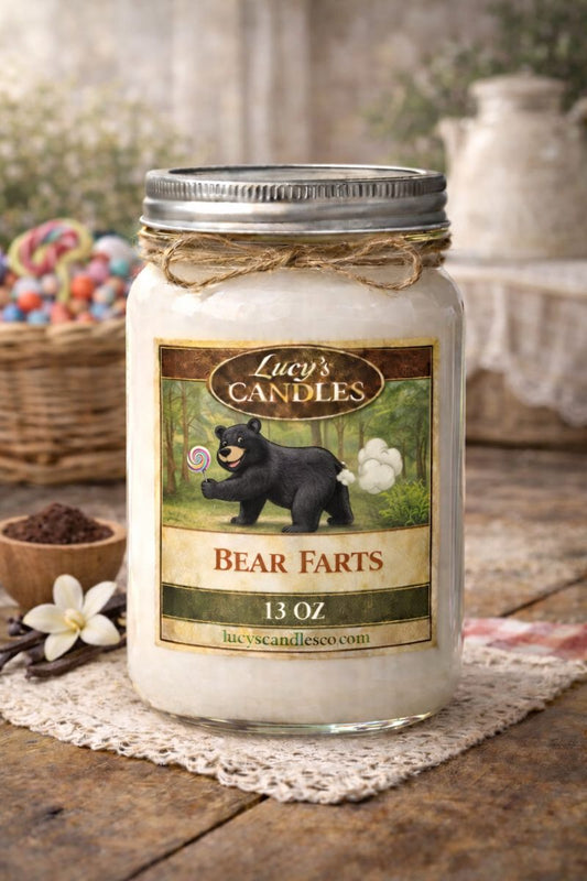 Bear Farts Mason Jar Candle 13oz