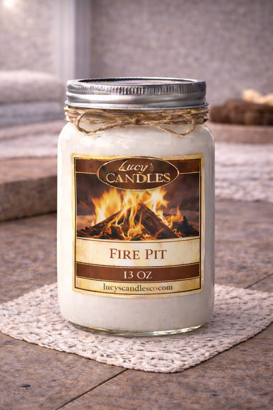 Fire Pit Mason Jar Candle 13oz