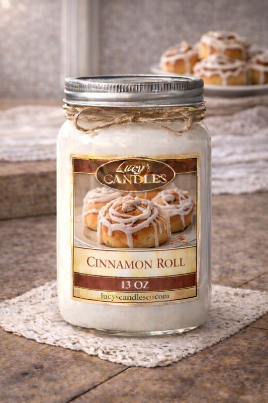 Cinnamon Roll Mason Jar Candle 13oz