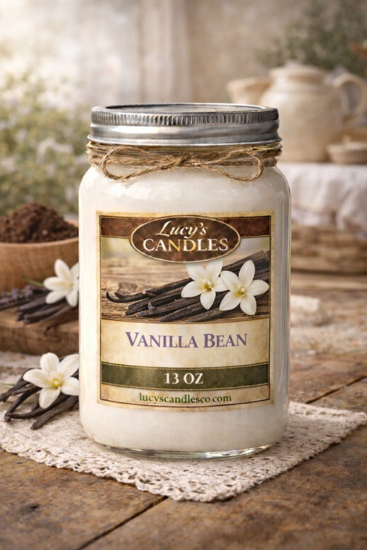 Vanilla Bean Mason Jar Candle 13oz