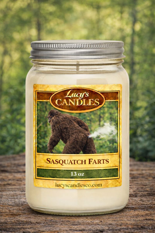 Sasquatch Farts Mason Jar Candle - 13 oz