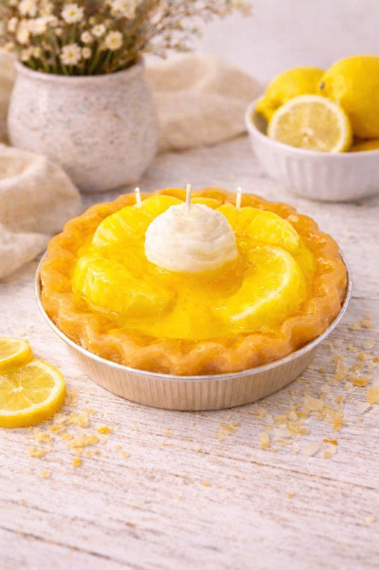 Handmade Scented Lemon Pie Candle