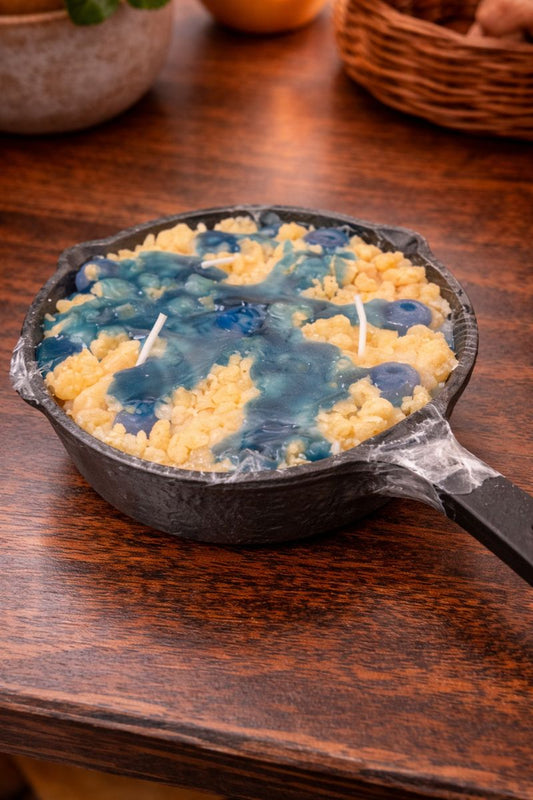 Blueberry Cobbler skillet