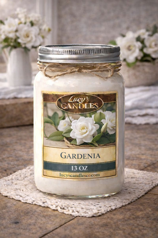 Gardenia Mason Jar Candle 13oz