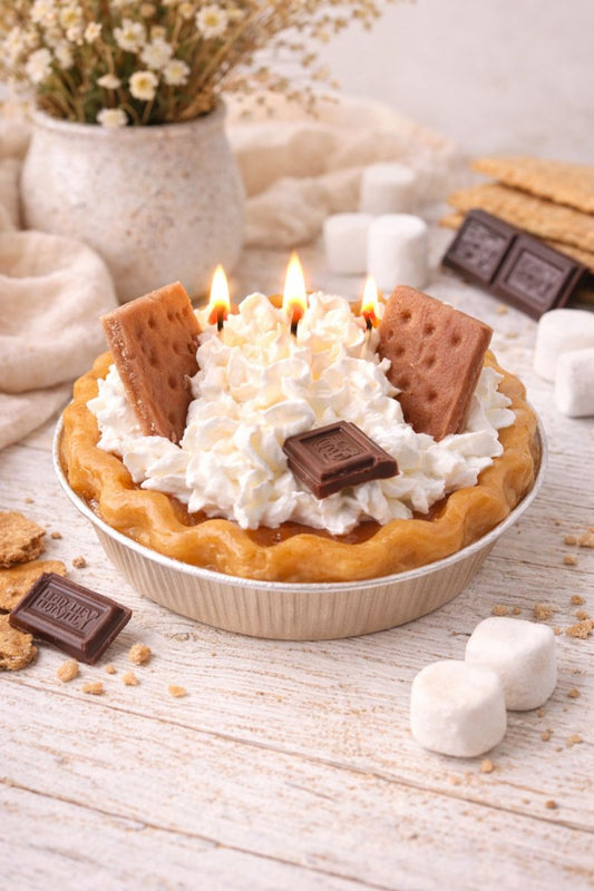 Handmade Scented S'mores Pie Candle
